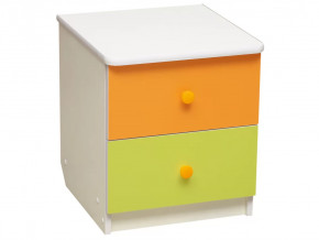 Тумба прикроватная Радуга Оранжевый-Лайм в Тюмени - mebel-tymen.ru | фото