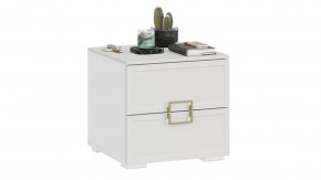 Тумба прикроватная «Стелла» Белый холст, Белый Жемчуг в Тюмени - mebel-tymen.ru | фото