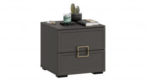 Тумба прикроватная «Стелла» Серый вулкан, Фон серый в Тюмени - mebel-tymen.ru | фото