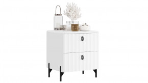 Тумба прикроватная «Тиффани» Белый Жемчуг, Белый софт в Тюмени - mebel-tymen.ru | фото