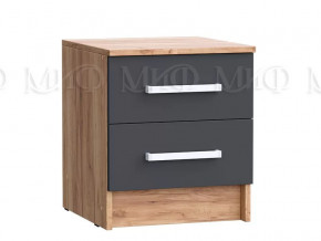 Тумба с 2мя ящиками 2 шт Мартина ЛДСП Графит, Дуб крафт в Тюмени - mebel-tymen.ru | фото