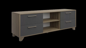 Тумба с нишей под ТВ Копенгаген (Дуб Самдал/Серый графит) в Тюмени - mebel-tymen.ru | фото