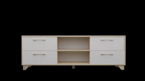 Тумба с нишей под ТВ Копенгаген (Дуб Сонома/Белый матовый) в Тюмени - mebel-tymen.ru | фото