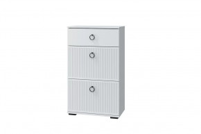 Тумба Шарлиз с дверками и ящиком, белое сияние/белое сияние в Тюмени - mebel-tymen.ru | фото