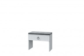 Тумба Шарлиз с мягким элементом и ящиком, белое сияние в Тюмени - mebel-tymen.ru | фото