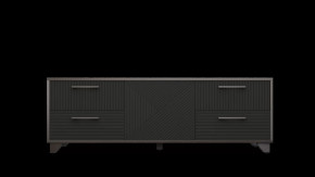 Тумба-створка под ТВ Копенгаген (Венге/Черный матовый) в Тюмени - mebel-tymen.ru | фото