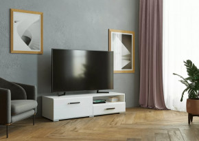 Тумба ТВ Ларго 1.4 м Белый/Белый Глянец в Тюмени - mebel-tymen.ru | фото