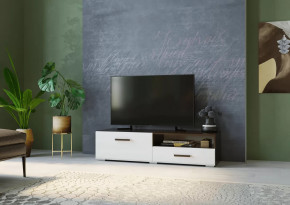 Тумба ТВ Ларго 1.4 м Венге/Белый Глянец в Тюмени - mebel-tymen.ru | фото