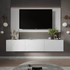 Тумба ТВМ-10 (без опор) (ш2000*г385*в400мм) ЛДСП Белый/ЛДСП Белый снег в Тюмени - mebel-tymen.ru | фото