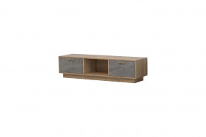 ТВ тумба Эго Т-3, дуб крафт золотой/камень темный, цоколь Диал в Тюмени - mebel-tymen.ru | фото