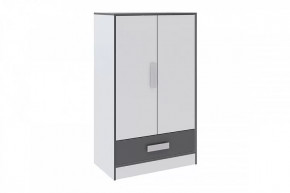 ТЭББИ Шкаф малый (ш800*г450*в1350мм), Белый/Белый-Графит серый в Тюмени - mebel-tymen.ru | фото