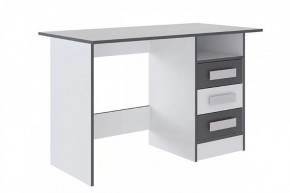 ТЭББИ Стол письменный (ш1232*г600*в750мм), Белый/Белый-Графит серый в Тюмени - mebel-tymen.ru | фото