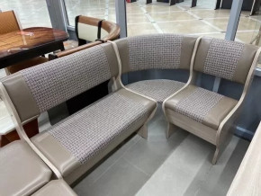 Угловая скамья Аленка-5/3 Ясень шимо светлый в Тюмени - mebel-tymen.ru | фото