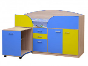 Уголок школьника Юниор-4.1 Синий-Желтый в Тюмени - mebel-tymen.ru | фото
