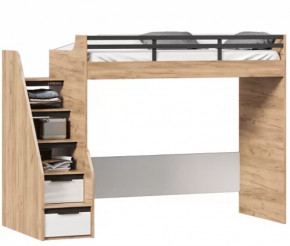 Урбан ЛД.528170.000 Кровать-чердак (правая Дуб Золотой/Белый) в Тюмени - mebel-tymen.ru | фото
