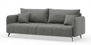 Валериан ЛД 319.010.000 М Диван прямой трёхместный (Стальной, ткань RICO FLEX 9292) в Тюмени - mebel-tymen.ru | фото