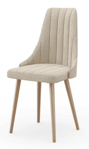 Вивьен ЛД 340.001.000 Стул мягкий с основанием, опора дерево (Бежевый, ткань Bingo 31) в Тюмени - mebel-tymen.ru | фото