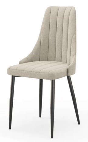 Вивьен ЛД 340.001.000 Стул мягкий с основанием, опора металл (Бежевый, ткань Bingo 31) в Тюмени - mebel-tymen.ru | фото