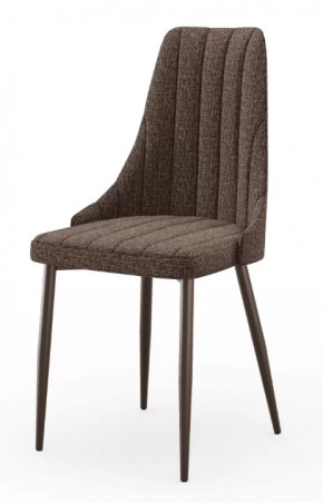 Вивьен ЛД 340.001.000 Стул мягкий с основанием, опора металл (Коричневый, ткань Bingo 20) в Тюмени - mebel-tymen.ru | фото