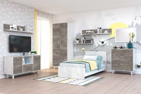 ЭГО Детская №БК-1 бетон светлый/камень темный Диал в Тюмени - mebel-tymen.ru | фото