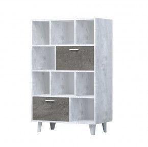 ЭГО К-1 Комод бетон светлый/камень темный Диал на ножках в Тюмени - mebel-tymen.ru | фото