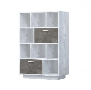 ЭГО К-1 Комод с 2мя ящиками бетон светлый/камень темный Диал на цоколе в Тюмени - mebel-tymen.ru | фото