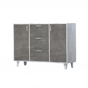 ЭГО К-2 Комод бетон светлый/камень темный Диал на ножках в Тюмени - mebel-tymen.ru | фото