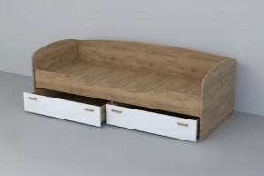 ЭГО Кровать (арт.016) Дуб крафт/Белый глянец Диал в Тюмени - mebel-tymen.ru | фото