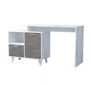 ЭГО Ст-2 Стол письменный бетон светлый/камень темный Диал в Тюмени - mebel-tymen.ru | фото