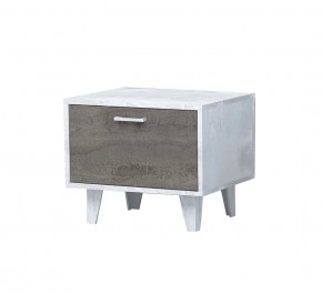 ЭГО Т-5 Тумба прикроватная бетон светлый/камень темный на ножках в Тюмени - mebel-tymen.ru | фото